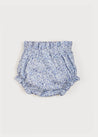 Floral Dotted Bow Bloomers in Blue (3mths-2yrs) Bloomers from Pepa London US