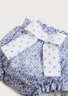 Floral Dotted Bow Bloomers in Blue (3mths-2yrs) Bloomers from Pepa London US