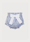 Floral Dotted Bow Bloomers in Blue (3mths-2yrs) Bloomers from Pepa London US