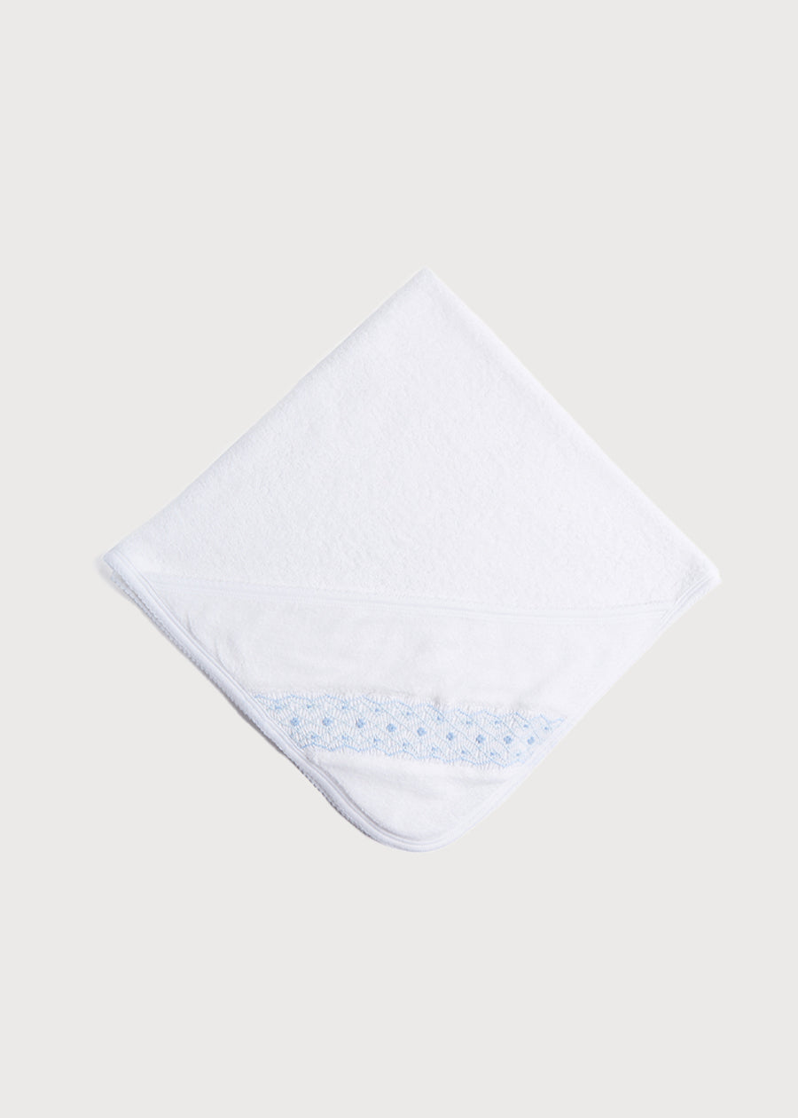 Blue Hand Smocked Towel ACCESSORIES from Pepa London US