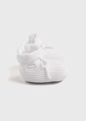 Knitted Booties in White SHOES from Pepa London US