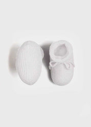 Knitted Booties in White SHOES from Pepa London US