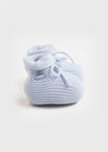 Knitted Booties in Blue Shoes  from Pepa London US