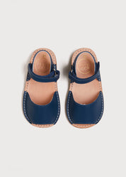Open Toe Leather Sandals in Blue (17-30EU) Shoes  from Pepa London