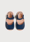 Open Toe Leather Sandals in Blue (17-30EU) Shoes  from Pepa London US