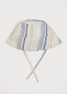 Striped Tie Detail Hat in Multi (S-L) Accessories  from Pepa London US