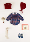 The Eaton Check Romper Baby Boy Look Look  from Pepa London US