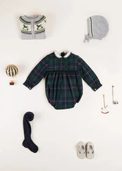 The Windsor Tartan Romper Baby Boy Look LOOK from Pepa London US