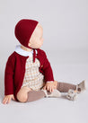 Check Print Romper in Beige (6mths-2yrs) Rompers  from Pepa London US