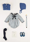 The Evelyn Mariner Romper Baby Girl Look Look  from Pepa London US