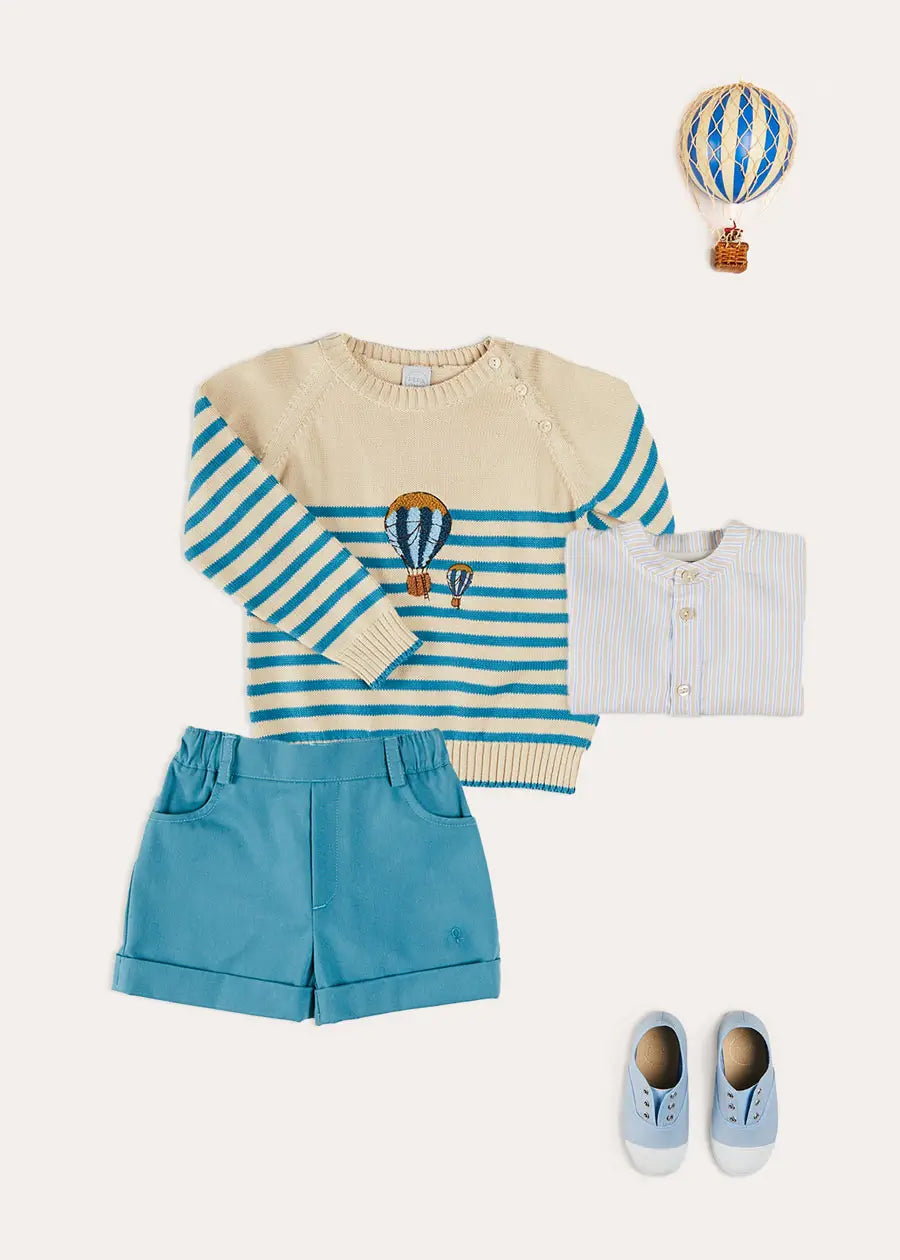 The Balloon Striped Jumper Toddler Boy Look Look from Pepa London US