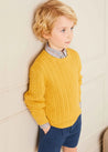 The Mustard Cable Knit Jumper Boy Look Look  from Pepa London US