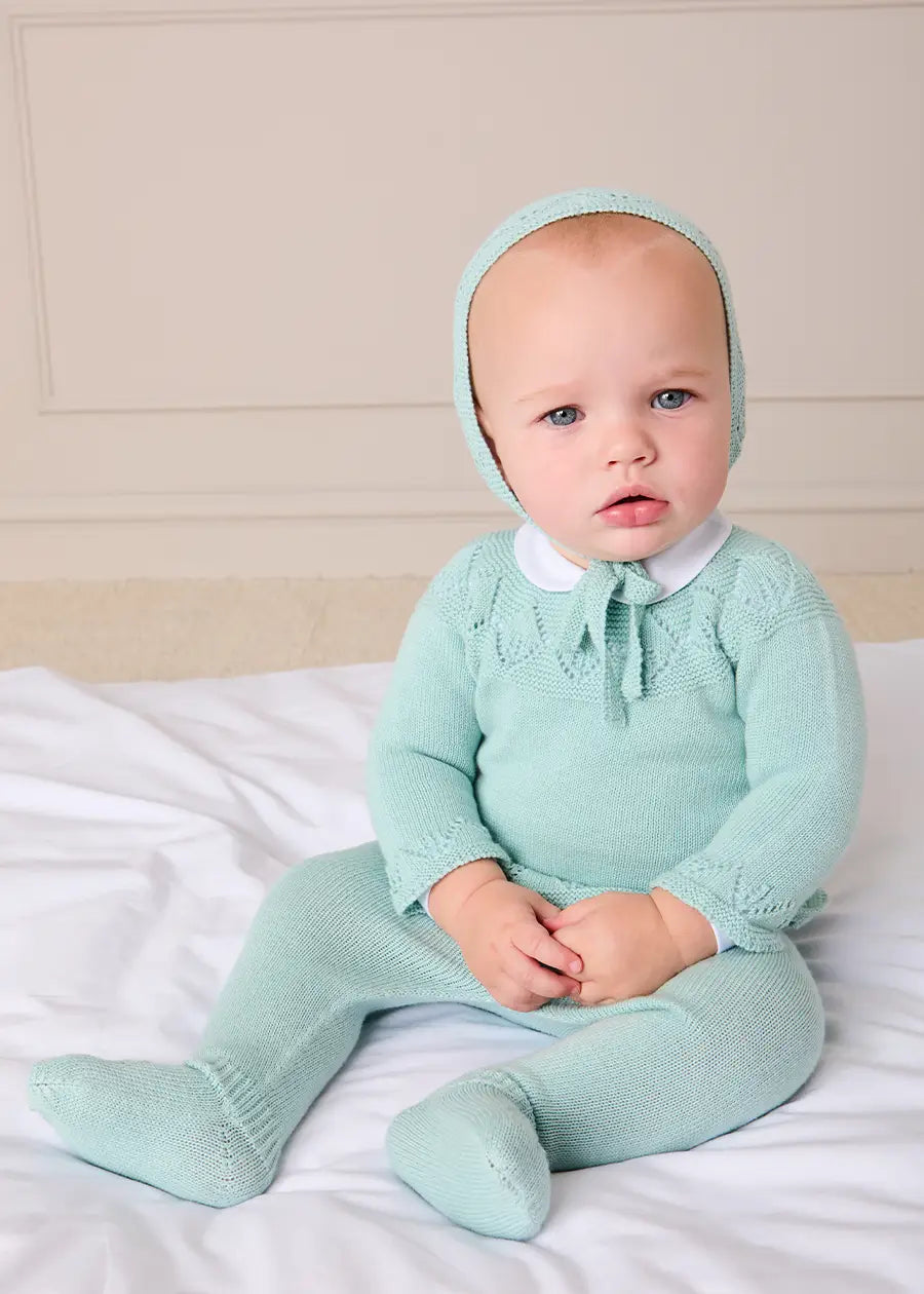 The Green Knitted Newborn Look Look from Pepa London US