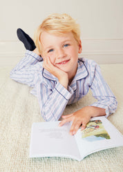 Velvet Slippers In Navy (24-34EU) SHOES from Pepa London US