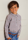 Polo Collar Long Sleeve Shirt in Multicolored (12mths-10yrs) Shirts  from Pepa London US