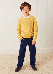 Pocket Detail Chino Trousers in Navy (4-10yrs) TROUSERS from Pepa London US
