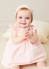 Hand Smocked Sleeveless Dress With Bloomers in Pink (1-12mths) DRESSES from Pepa London US