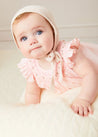 Hand Smocked Sleeveless Dress With Bloomers in Pink (1-12mths) DRESSES from Pepa London US