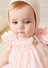 Hand Smocked Sleeveless Dress With Bloomers in Pink (1-12mths) DRESSES from Pepa London US