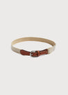 Cream Boy's Belt Belts & Braces  from Pepa London US