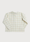 Polo Collar Long Sleeve Shirt in Brown (12mths-10yrs) Shirts  from Pepa London US
