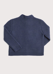 Toggle Fastening Knitted Cardigan in Blue (12mths-10yrs) Knitwear from Pepa London US