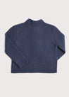Toggle Fastening Knitted Cardigan in Blue (12mths-10yrs) Knitwear  from Pepa London US