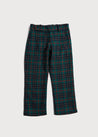 Trousers in Green Tartan (4-10yrs) Trousers  from Pepa London US