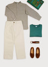 Pocket Detail Chino Trousers in Beige (4-10yrs) Trousers  from Pepa London US