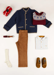 The Navy Austrian Jacket Boy Look LOOK from Pepa London US