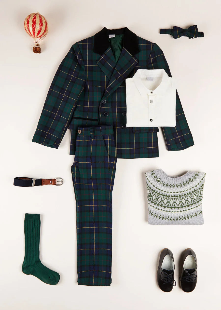 The Windsor Tartan Suit Boy Look LOOK from Pepa London US