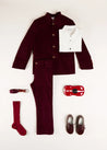 The Burgundy Velvet Jacket Boy Look Look  from Pepa London US