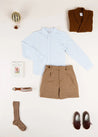 Classic Blue Cotton Oxford Shirt (4-10yrs) Shirts  from Pepa London US