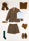 The Tweed Blazer Shorts Set Boy Look Look  from Pepa London US