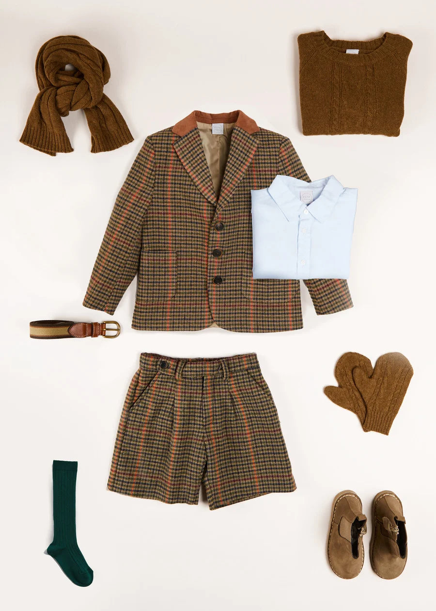 The Tweed Blazer Shorts Set Boy Look LOOK from Pepa London US
