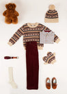 The All-Over Fair Isle Cream Jumper Boy Look Look  from Pepa London US