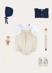 The Brompton Stripe Romper Baby Boy Look Look from Pepa London US