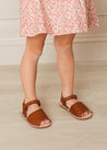 Open Toe Leather Sandals in Brown (17-30EU) Shoes  from Pepa London US