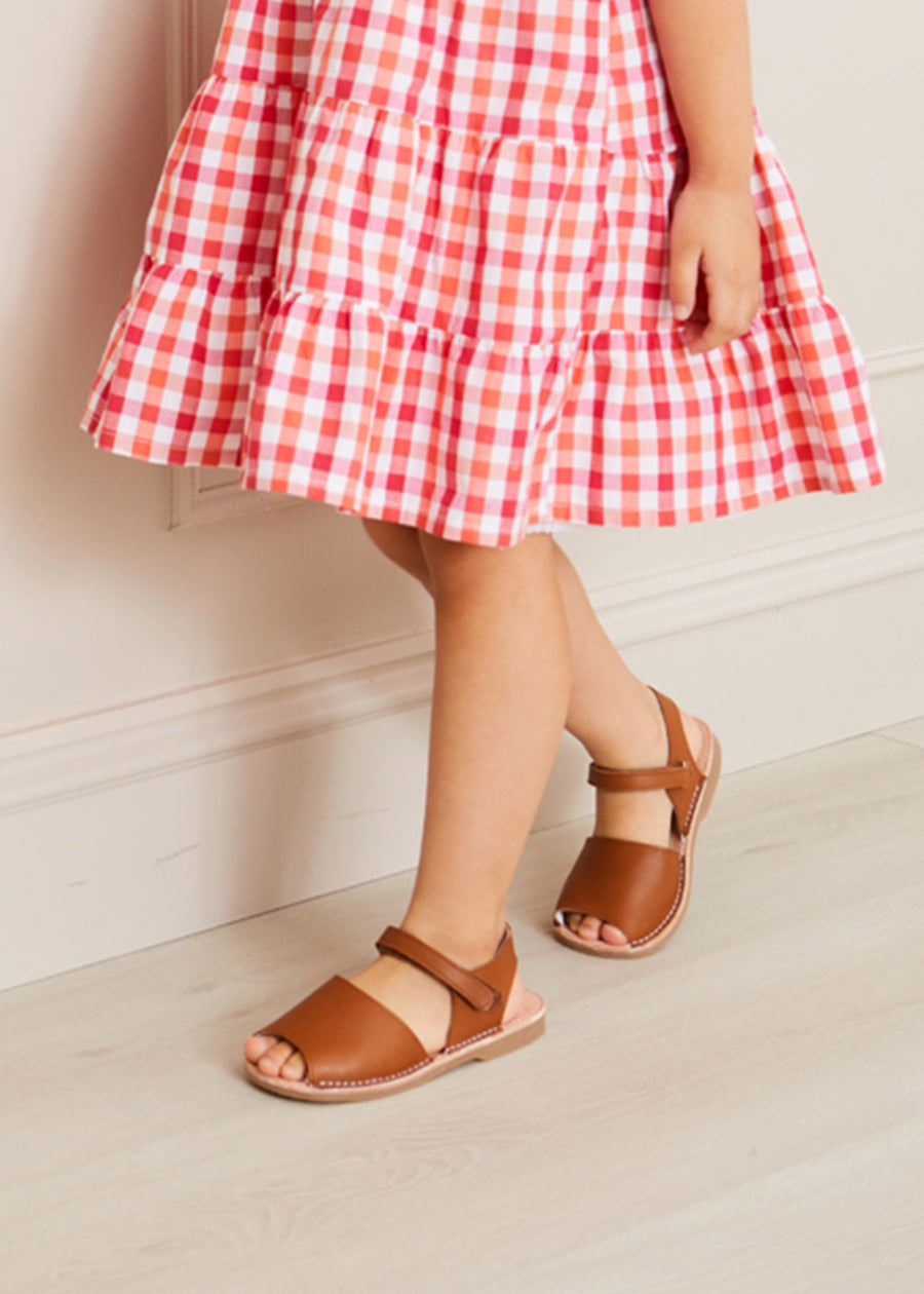 Open Toe Leather Sandals in Brown (17-30EU) SHOES from Pepa London