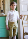 White Double-Breasted Peter Pan Collar Shirt (12mths-10yrs) Shirts  from Pepa London US