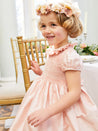 Girls Silk Hand Smocked Celebration Dress in Pink (12mths-10yrs) Dresses from Pepa London US