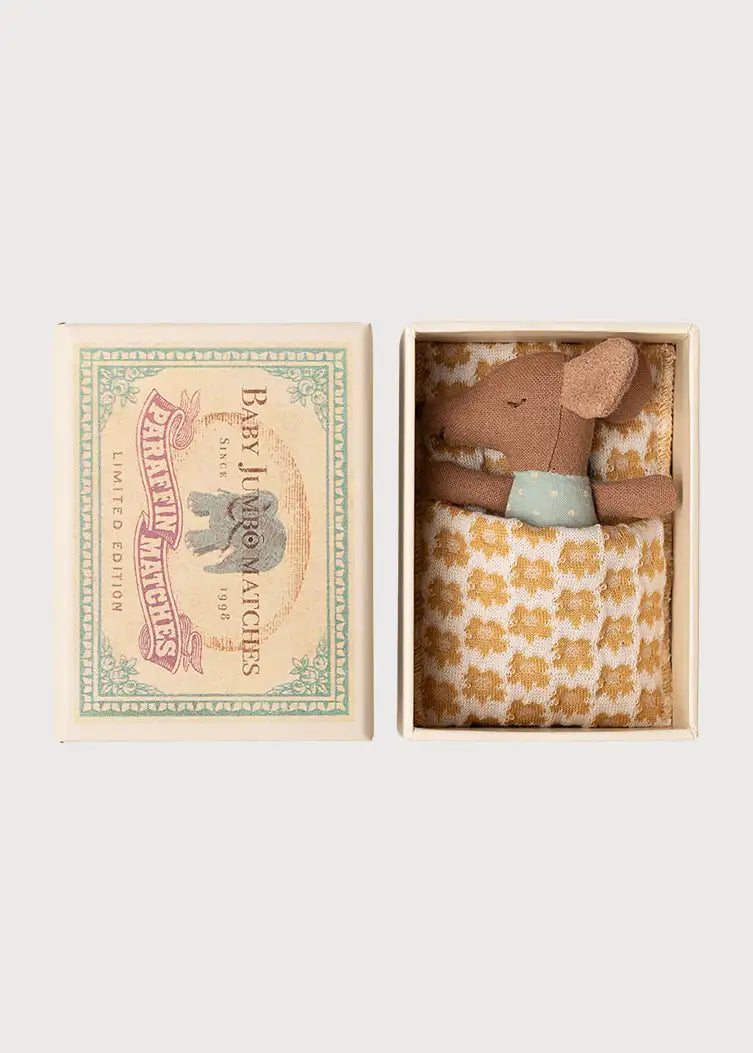 Sleepy Wakey Baby Mouse in a Matchbox in Blue TOYS from Pepa London US