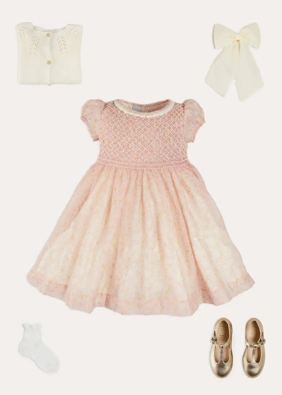 The Pink Constance Dress Girl Look Look from Pepa London US