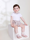 Floral Print Bow Detail Bloomer in Rose Pink (3mths-2yrs) Bloomers  from Pepa London US