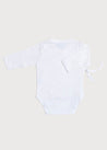 Newborn Side Tie Bodysuit With Rocking Horse Embroidery Pink (1-6mths) Tops & Bodysuits  from Pepa London US