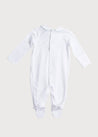 Green Handsmocked Cotton All-in-One (0-18mths) Nightwear  from Pepa London US