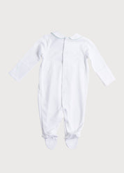 Green Hand Smocked Cotton All-in-One (0-18mths) Nightwear from Pepa London US