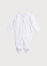 Pink Handsmocked Cotton All-in-One (0-12mths) Nightwear  from Pepa London US