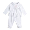 Pink Hand Smocked Cotton Pyjama Set (0-6mths) Nightwear  from Pepa London US