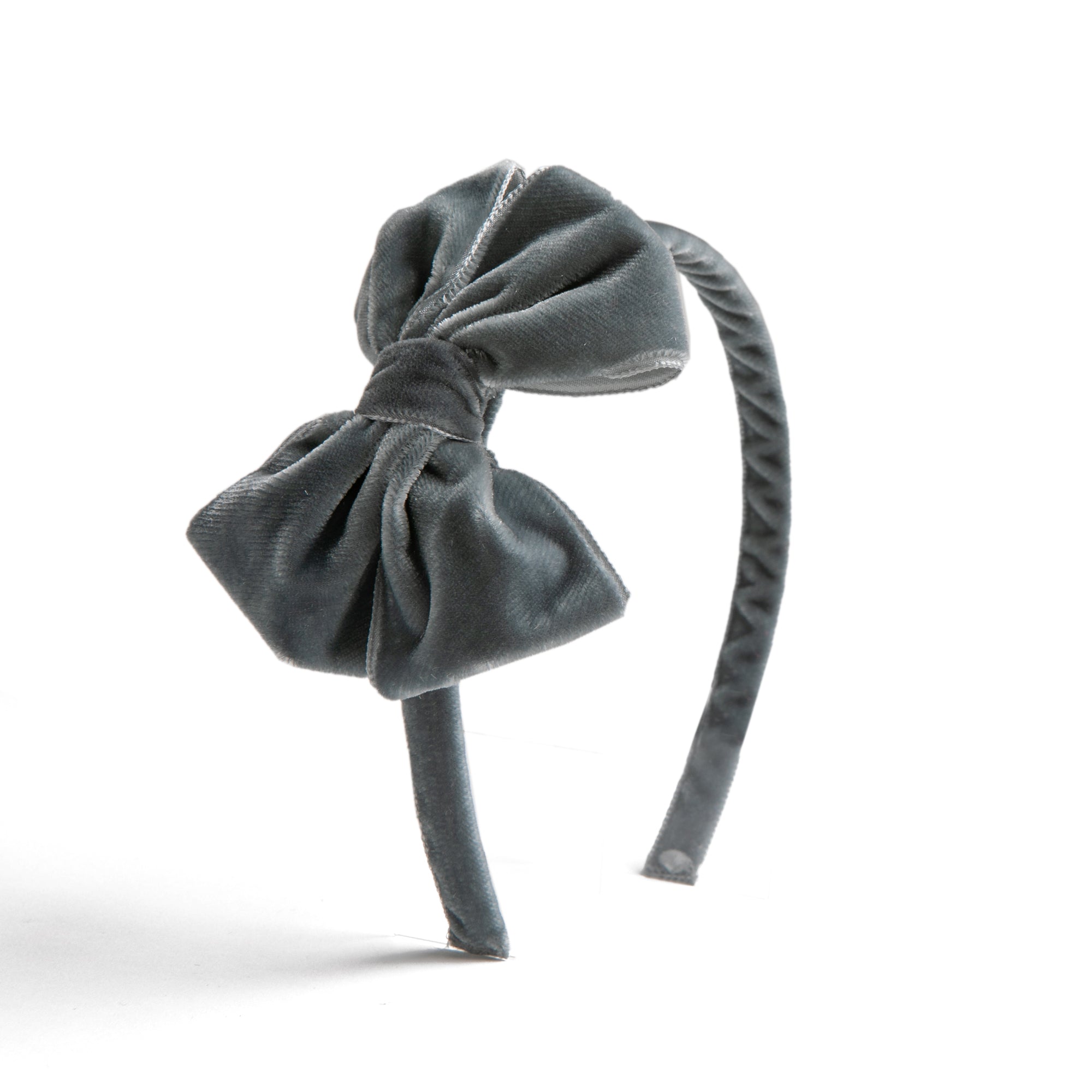 Velvet Grey Hairband HAIR ACCESSORIES from Pepa London US
